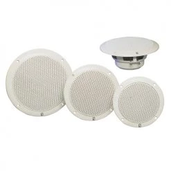 POLY-PLANAR Marine Speakers MA4055 Two-Way Coax Integral Grill Performance Speakers