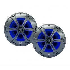 DUAL 8" 2-Way Marine Speakers With Blue IllumiNITE™ LED Lighting