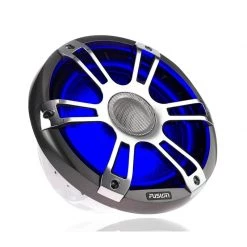 FUSION Marine Speakers SG-CL77SPC Coaxial Signature Speakers, Sport Chrome/Gray With LED -Marine Audio Sales 19059831 3 1500.04062018120147