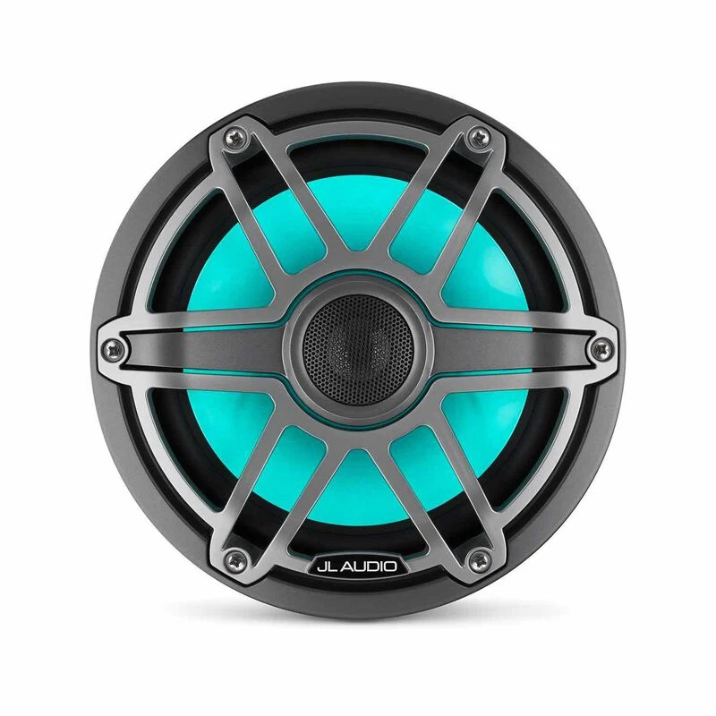 JL AUDIO Marine Speakers M6-770X-S-GmTi-i 7.7" Marine Coaxial Speakers, Gunmetal & Titanium Sport Grilles With RGB LED Lighting 4 JL AUDIO Marine Speakers M6-770X-S-GmTi-i 7.7" Marine Coaxial Speakers, Gunmetal & Titanium Sport Grilles With RGB LED Lighting - Image 2
