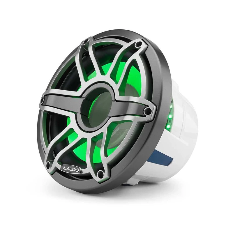 JL AUDIO Marine Speakers M6-10IB-S-GmTi-i-4 10" Marine Subwoofer Driver, Gunmetal And Titanium Sport Grille With RGB LED Lighting 4 JL AUDIO Marine Speakers M6-10IB-S-GmTi-i-4 10" Marine Subwoofer Driver, Gunmetal And Titanium Sport Grille With RGB LED Lighting - Image 2