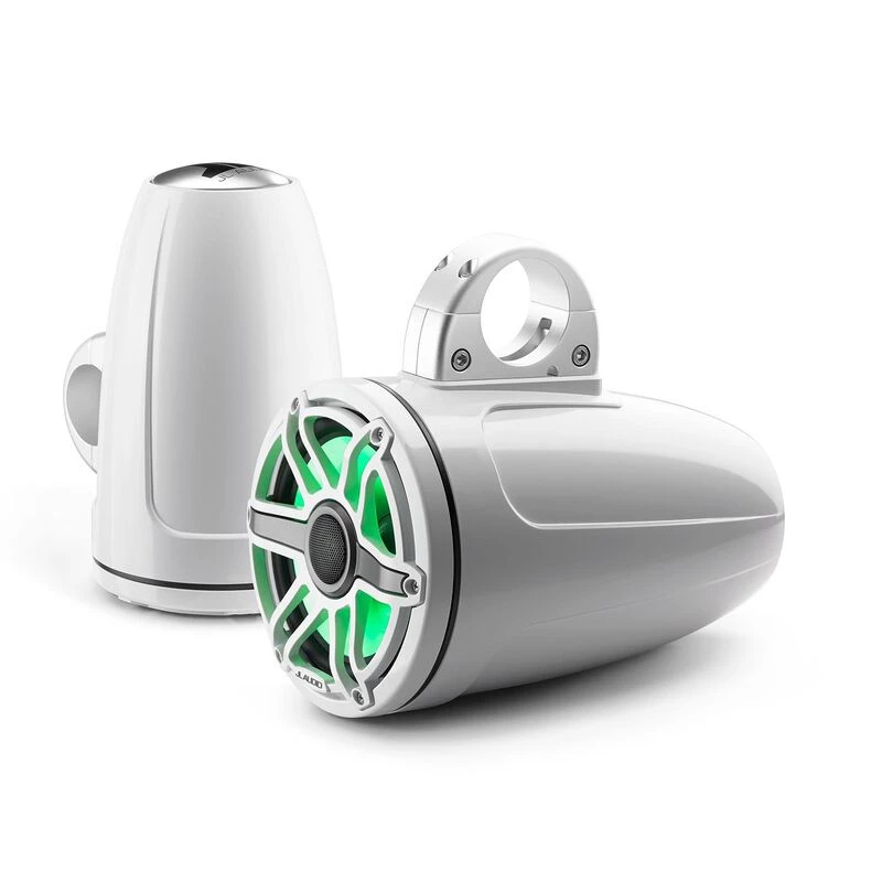 JL AUDIO Marine Speakers M6-770ETXv3-Gw-S-GwGw-i 7.7" Enclosed Marine Coaxial Speaker System, Gloss White, White Sport Grille With RGB LED Lighting 4 JL AUDIO Marine Speakers M6-770ETXv3-Gw-S-GwGw-i 7.7" Enclosed Marine Coaxial Speaker System, Gloss White, White Sport Grille With RGB LED Lighting - Image 2