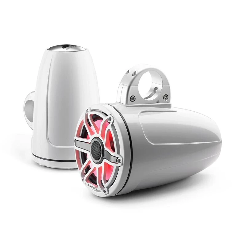 JL AUDIO Marine Speakers M6-770ETXv3-Gw-S-GwGw-i 7.7" Enclosed Marine Coaxial Speaker System, Gloss White, White Sport Grille With RGB LED Lighting 6 JL AUDIO Marine Speakers M6-770ETXv3-Gw-S-GwGw-i 7.7" Enclosed Marine Coaxial Speaker System, Gloss White, White Sport Grille With RGB LED Lighting - Image 4