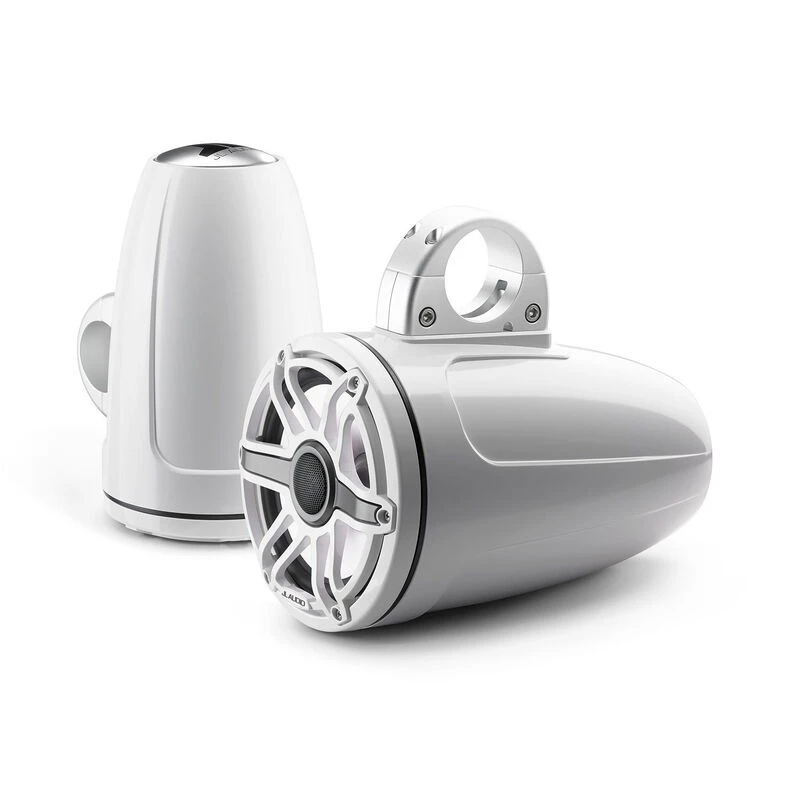 JL AUDIO Marine Speakers M6-770ETXv3-Gw-S-GwGw-i 7.7" Enclosed Marine Coaxial Speaker System, Gloss White, White Sport Grille With RGB LED Lighting 8 JL AUDIO Marine Speakers M6-770ETXv3-Gw-S-GwGw-i 7.7" Enclosed Marine Coaxial Speaker System, Gloss White, White Sport Grille With RGB LED Lighting - Image 6