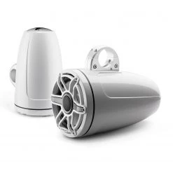 JL AUDIO Marine Speakers M6-880ETXv3-Gw-S-GwGw 8.8" Enclosed Marine Coaxial Speaker System, Gloss White, White Sport Grille