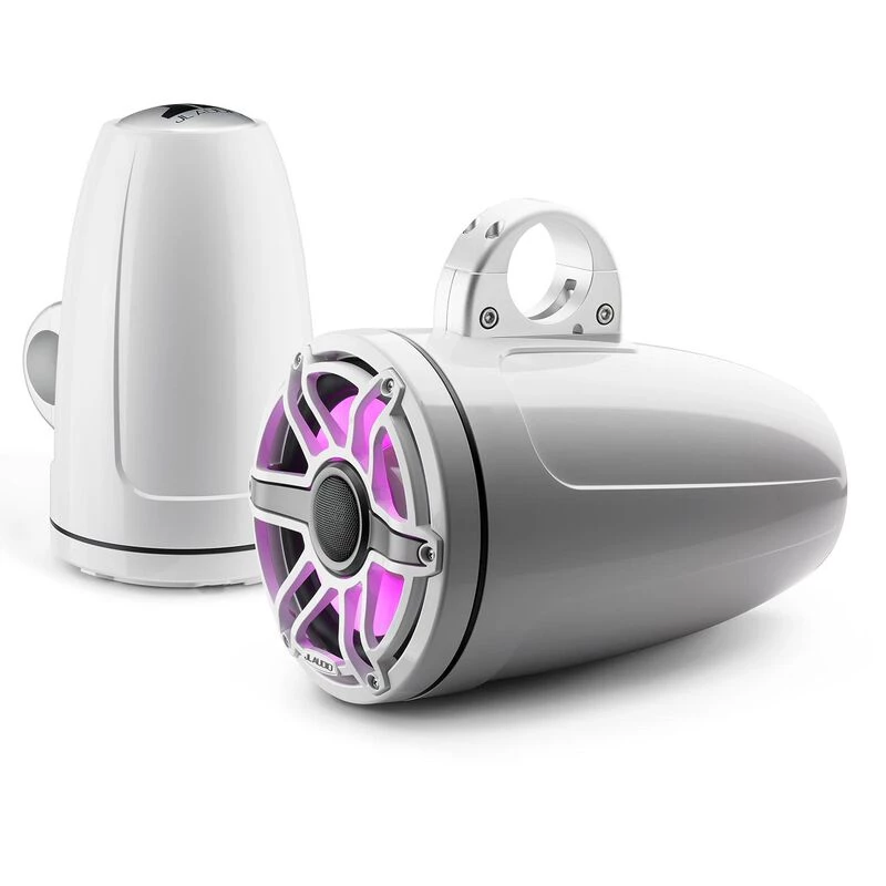 JL AUDIO Marine Speakers M6-880ETXv3-Gw-S-GwGw-i 8.8" Enclosed Marine Coaxial Speaker System, Gloss White, White Sport Grille With RGB LED Lighting 5 JL AUDIO Marine Speakers M6-880ETXv3-Gw-S-GwGw-i 8.8" Enclosed Marine Coaxial Speaker System, Gloss White, White Sport Grille With RGB LED Lighting - Image 3