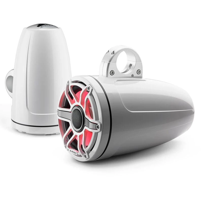 JL AUDIO Marine Speakers M6-880ETXv3-Gw-S-GwGw-i 8.8" Enclosed Marine Coaxial Speaker System, Gloss White, White Sport Grille With RGB LED Lighting 6 JL AUDIO Marine Speakers M6-880ETXv3-Gw-S-GwGw-i 8.8" Enclosed Marine Coaxial Speaker System, Gloss White, White Sport Grille With RGB LED Lighting - Image 4