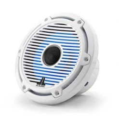JL AUDIO Marine Speakers M6-650X-C-GwGw-i 6.5" Marine Coaxial Speakers, White Classic Grilles With RGB LED Lighting