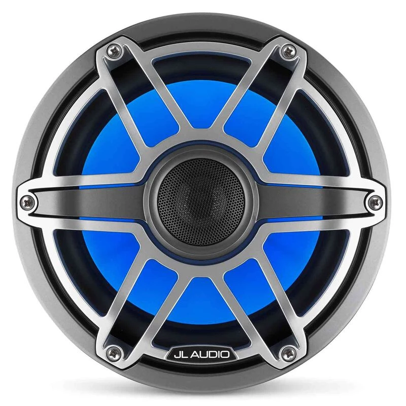 JL AUDIO Marine Speakers M6-880X-S-GmTi-i 8.8" Marine Coaxial Speakers, Gunmetal And Titanium Sport Grilles With RGB LED Lighting 3 JL AUDIO Marine Speakers M6-880X-S-GmTi-i 8.8" Marine Coaxial Speakers, Gunmetal And Titanium Sport Grilles With RGB LED Lighting