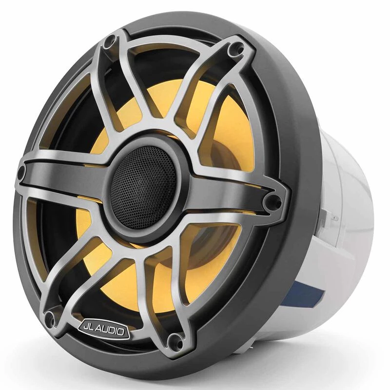 JL AUDIO Marine Speakers M6-880X-S-GmTi-i 8.8" Marine Coaxial Speakers, Gunmetal And Titanium Sport Grilles With RGB LED Lighting 5 JL AUDIO Marine Speakers M6-880X-S-GmTi-i 8.8" Marine Coaxial Speakers, Gunmetal And Titanium Sport Grilles With RGB LED Lighting - Image 3