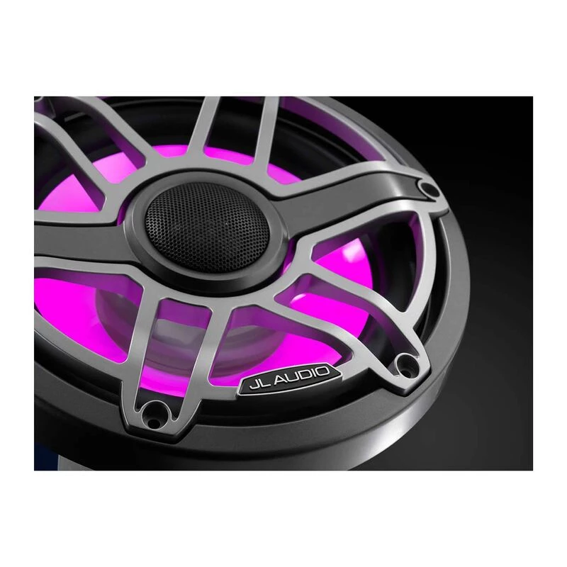 JL AUDIO Marine Speakers M6-880X-S-GmTi-i 8.8" Marine Coaxial Speakers, Gunmetal And Titanium Sport Grilles With RGB LED Lighting 8 JL AUDIO Marine Speakers M6-880X-S-GmTi-i 8.8" Marine Coaxial Speakers, Gunmetal And Titanium Sport Grilles With RGB LED Lighting - Image 6