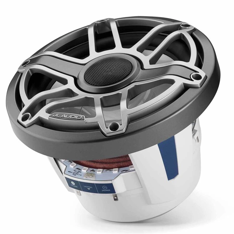 JL AUDIO Marine Speakers M6-880X-S-GmTi-i 8.8" Marine Coaxial Speakers, Gunmetal And Titanium Sport Grilles With RGB LED Lighting 9 JL AUDIO Marine Speakers M6-880X-S-GmTi-i 8.8" Marine Coaxial Speakers, Gunmetal And Titanium Sport Grilles With RGB LED Lighting - Image 7