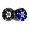 FUSION Marine Speakers SG-FT88SPWC 8.8" 330 Watt Coaxial Wake Tower Sports Speakers, Silver/Chrome Sport Grilles, With White Or Blue LED Illumination -Marine Audio Sales 19459627 1500.19082020040001