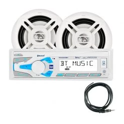DUAL Marine Stereo Systems MXCP49BT Marine Digital Media And Bluetooth Receiver/Speaker Package