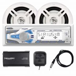 DUAL Marine Stereo Systems MCP340SXM SiriusXM Ready AND Tuner Included, With Speakers