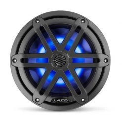 JL AUDIO Marine Speakers M3-770X-S-Gm-i 7.7" Marine Coaxial Speakers, Gunmetal Sport Grilles With RGB LED Lighting