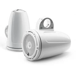 JL AUDIO Marine Speakers M3-770ETXv3-Gw-C-Gw 7.7" Enclosed Marine Coaxial Speaker System, Gloss White, White Classic Grilles