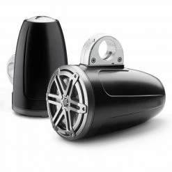 JL AUDIO Marine Speakers M3-770ETXv3-Sb-S-Gm 7.7" Enclosed Marine Coaxial Speaker System, Satin Black, Gunmetal Sport Grilles