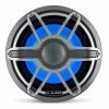 JL AUDIO Marine Speakers M7-12IB-S-GmTi-i-4 12" Marine Subwoofer Driver With Transflective™ LED Lighting, Gunmetal Trim Ring, Titanium Sport Grille