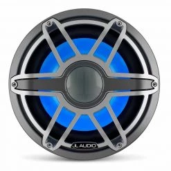 JL AUDIO Marine Speakers M7-12IB-S-GmTi-i-4 12" Marine Subwoofer Driver With Transflective™ LED Lighting, Gunmetal Trim Ring, Titanium Sport Grille