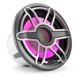 JL AUDIO Marine Speakers M7-12IB-S-GmTi-i-4 12" Marine Subwoofer Driver With Transflective™ LED Lighting, Gunmetal Trim Ring, Titanium Sport Grille -Marine Audio Sales 19997634 4 1500.29052020023034
